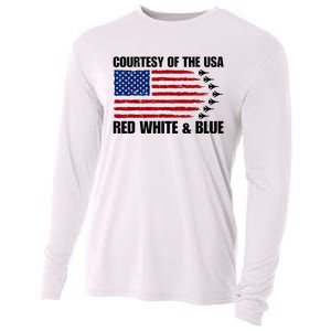 Courtesy Of The Usa Red White And Blue Cooling Performance Long Sleeve Crew