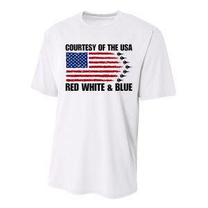 Courtesy Of The Usa Red White And Blue Performance Sprint T-Shirt