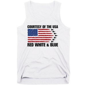 Courtesy Of The Usa Red White And Blue Tank Top