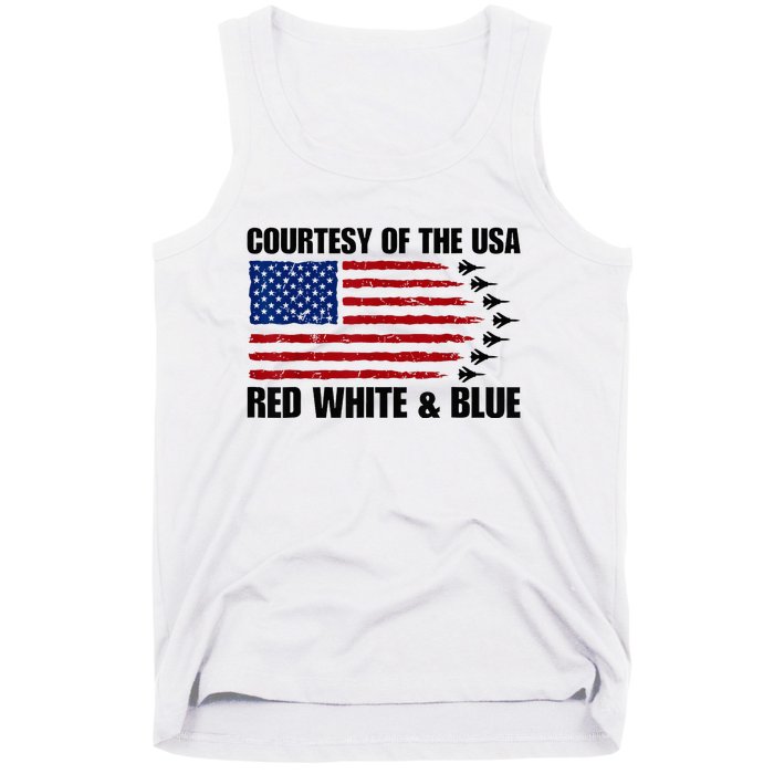 Courtesy Of The Usa Red White And Blue Tank Top