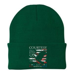 Courtesy Of The Usa Red White And Blue Knit Cap Winter Beanie