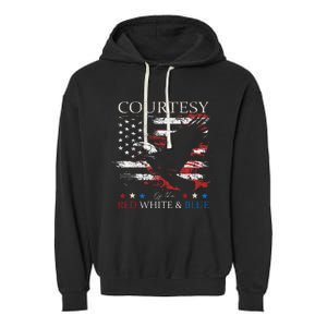 Courtesy Of The Usa Red White And Blue Garment-Dyed Fleece Hoodie