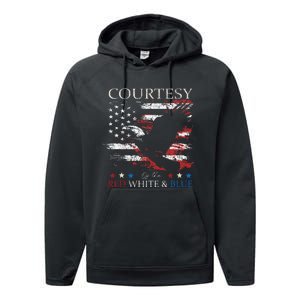 Courtesy Of The Usa Red White And Blue Performance Fleece Hoodie