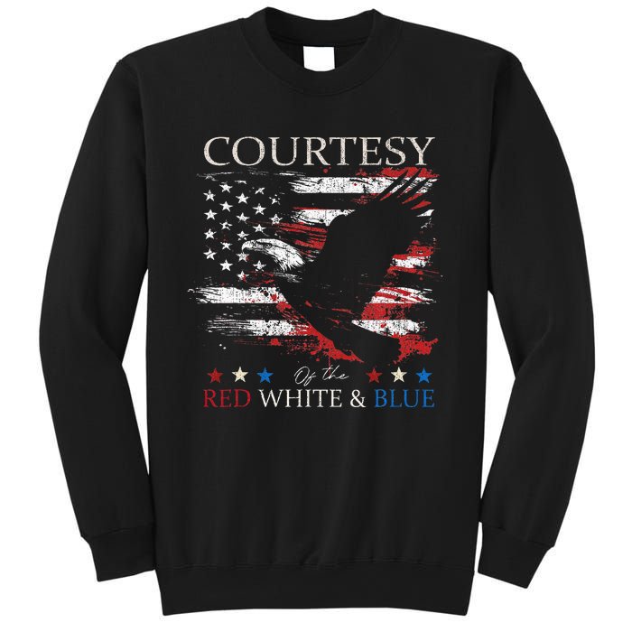 Courtesy Of The Usa Red White And Blue Sweatshirt