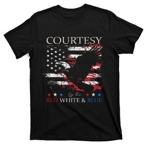 Courtesy Of The Usa Red White And Blue T-Shirt