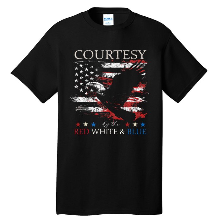 Courtesy Of The Usa Red White And Blue Tall T-Shirt