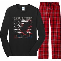 Courtesy Of The Usa Red White And Blue Long Sleeve Pajama Set