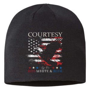 Courtesy Of The Usa Red White And Blue Sustainable Beanie