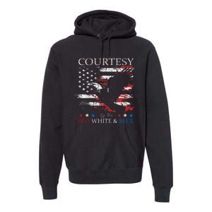 Courtesy Of The Usa Red White And Blue Premium Hoodie