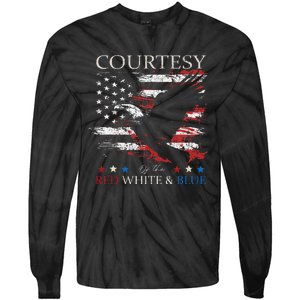 Courtesy Of The Usa Red White And Blue Tie-Dye Long Sleeve Shirt