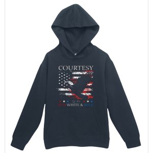 Courtesy Of The Usa Red White And Blue Urban Pullover Hoodie