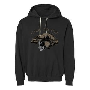 Carpe OWN THE NIGHT Noctem Skull Helmet NVGs Garment-Dyed Fleece Hoodie