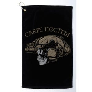 Carpe OWN THE NIGHT Noctem Skull Helmet NVGs Platinum Collection Golf Towel