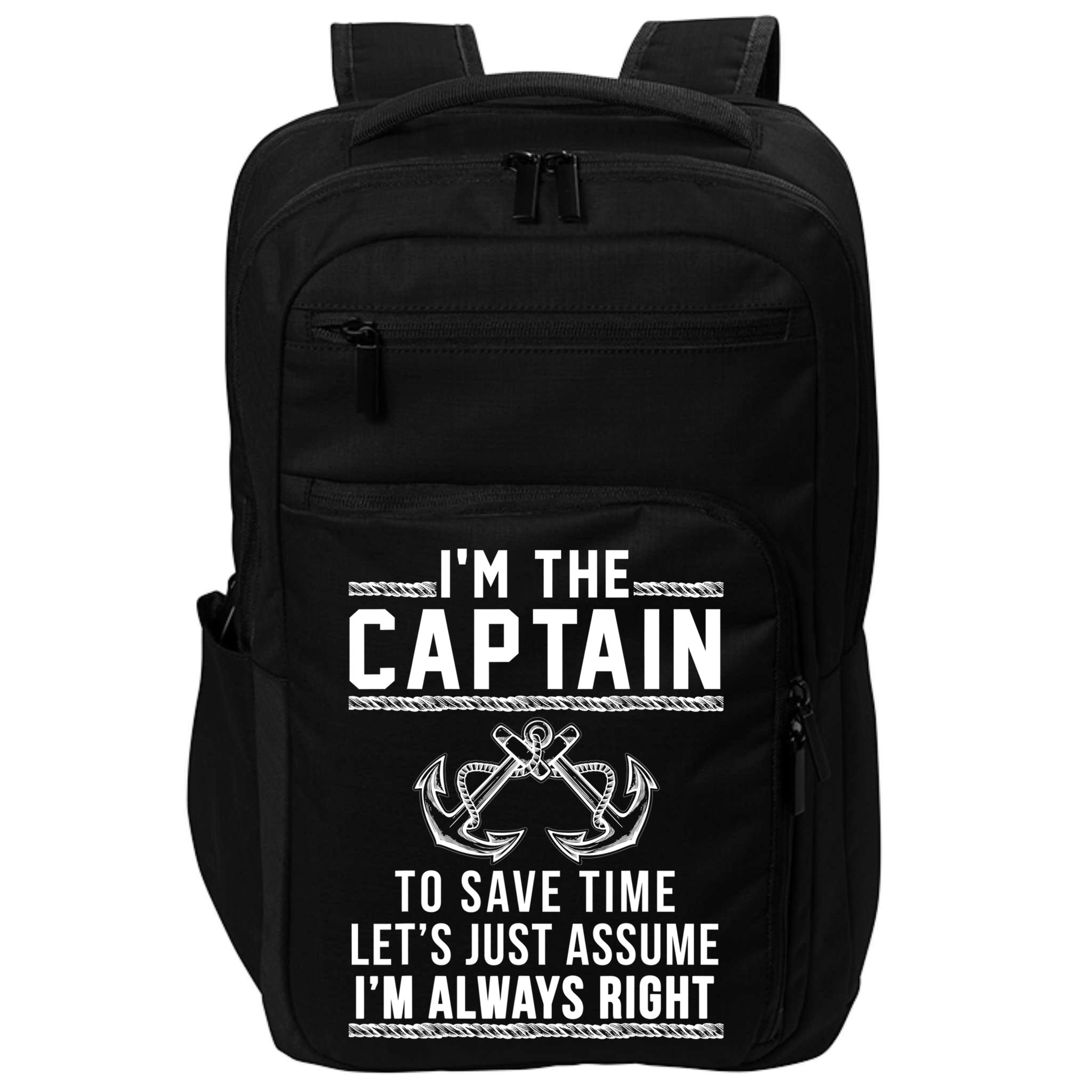 Captain Of The Boat Gift Great Gift Impact Tech Backpack