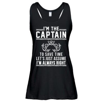 Captain Of The Boat Gift Great Gift Ladies Essential Flowy Tank