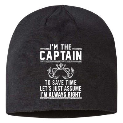 Captain Of The Boat Gift Great Gift Sustainable Beanie