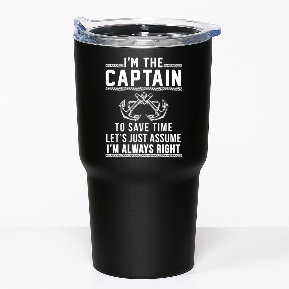 Captain Of The Boat Gift Great Gift Tumbler
