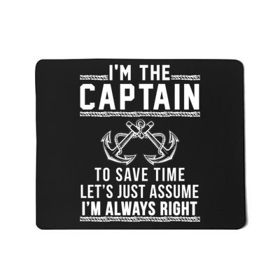 Captain Of The Boat Gift Great Gift Mousepad