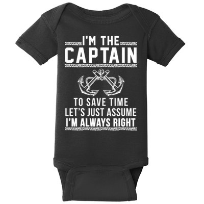 Captain Of The Boat Gift Great Gift Baby Bodysuit