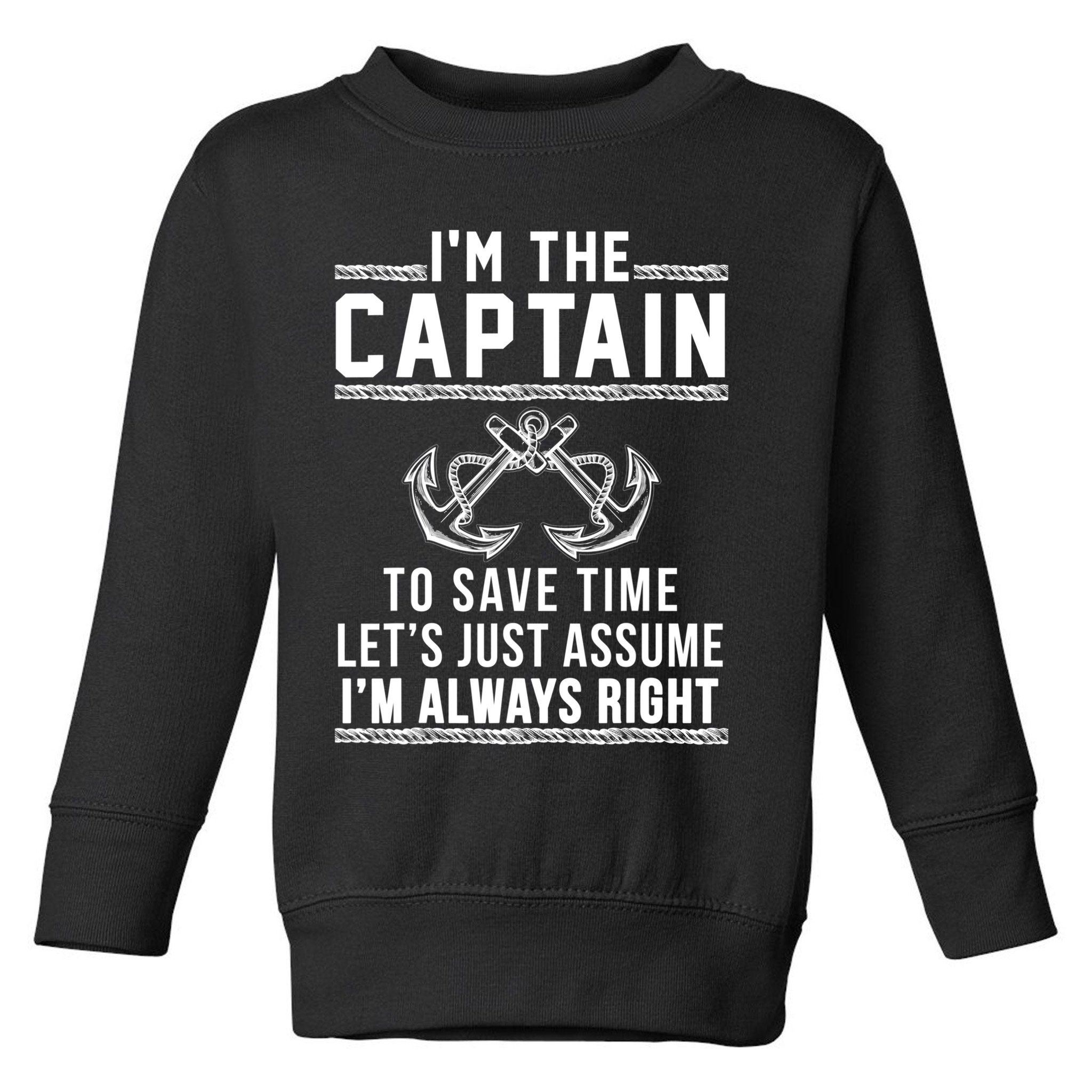 Captain Of The Boat Gift Great Gift Toddler Sweatshirt