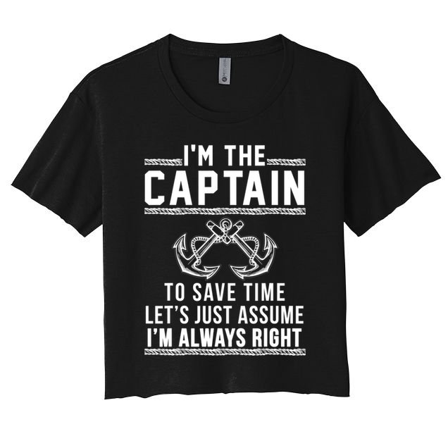 Captain Of The Boat Gift Great Gift Crop Top