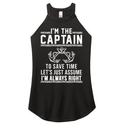 Captain Of The Boat Gift Great Gift Women's Perfect Tri Rocker Tank
