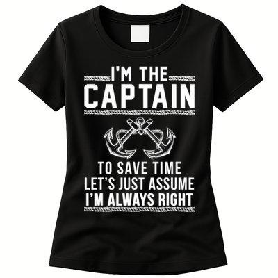 Captain Of The Boat Gift Great Gift Womens T-Shirt