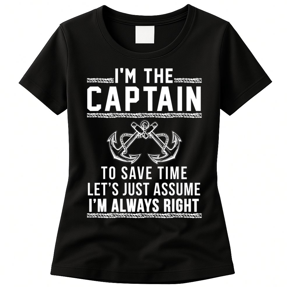 Captain Of The Boat Gift Great Gift Womens T-Shirt