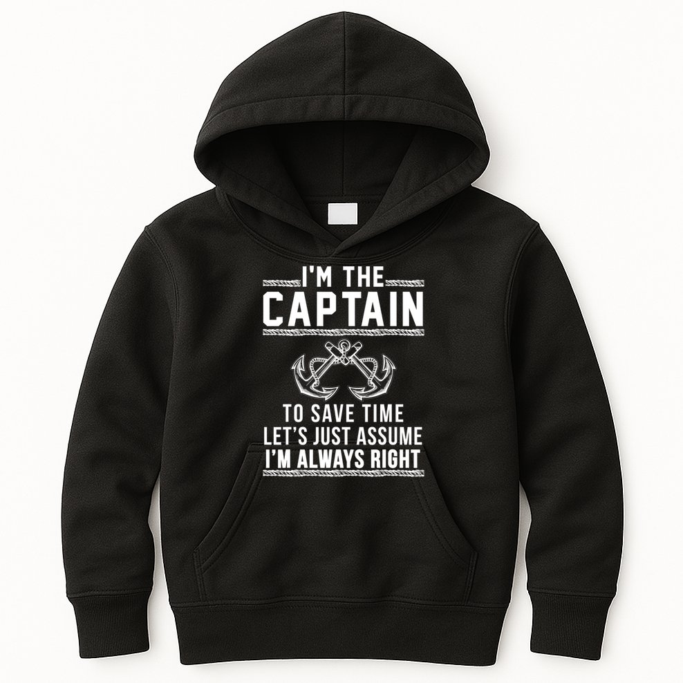 Captain Of The Boat Gift Great Gift Kids Hoodie