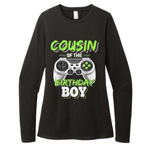 Cousin Of The Birthday Boy Matching Video Game Birthday Gift Womens CVC Long Sleeve Shirt