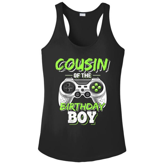 Cousin Of The Birthday Boy Matching Video Game Birthday Gift Ladies PosiCharge Competitor Racerback Tank