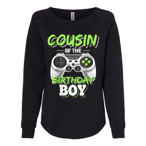 Cousin Of The Birthday Boy Matching Video Game Birthday Gift Womens California Wash Sweatshirt