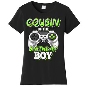 Cousin Of The Birthday Boy Matching Video Game Birthday Gift Women's T-Shirt