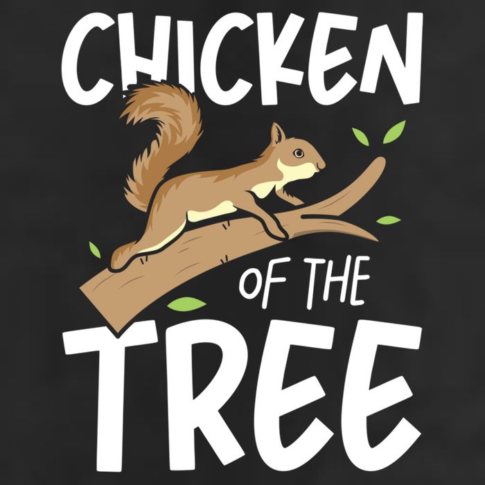 Chicken Of The Tree Squirrel Fun Gift Golf Towel