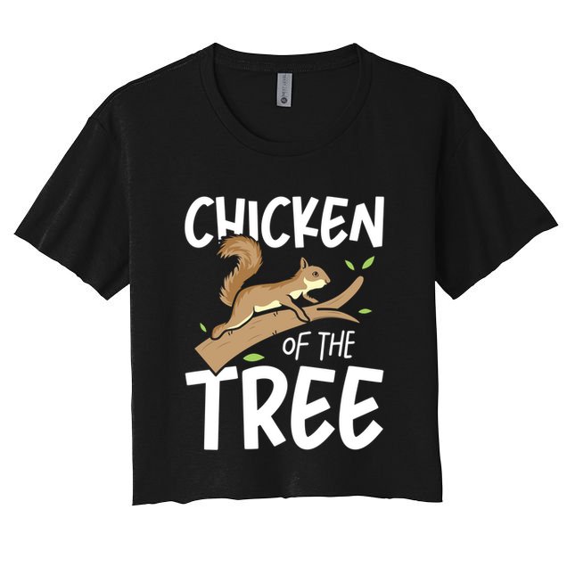 Chicken Of The Tree Squirrel Fun Gift Crop Top