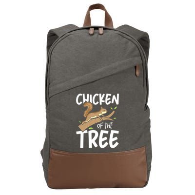 Chicken Of The Tree Squirrel Fun Gift Cotton Canvas Backpack