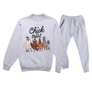 Chick Or Treat Premium Crewneck Sweatsuit Set