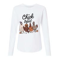 Chick Or Treat Womens Cotton Relaxed Long Sleeve T-Shirt