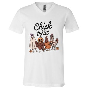 Chick Or Treat V-Neck T-Shirt