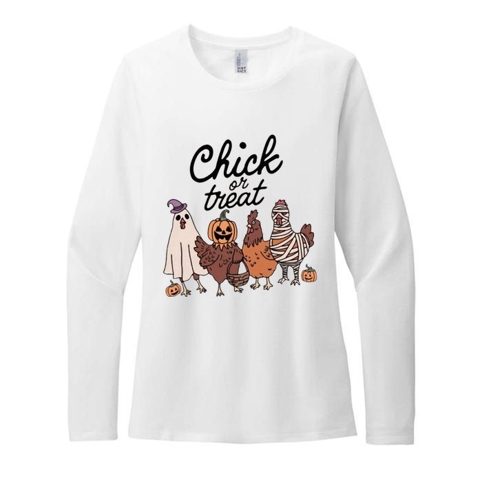 Chick Or Treat Womens CVC Long Sleeve Shirt