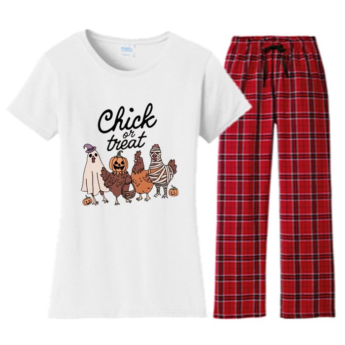 Chick Or Treat Women's Flannel Pajama Set