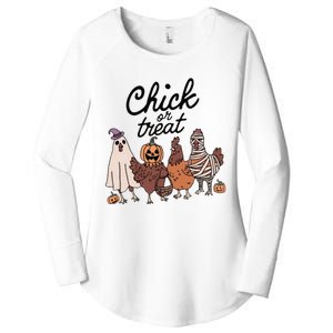 Chick Or Treat Women's Perfect Tri Tunic Long Sleeve Shirt