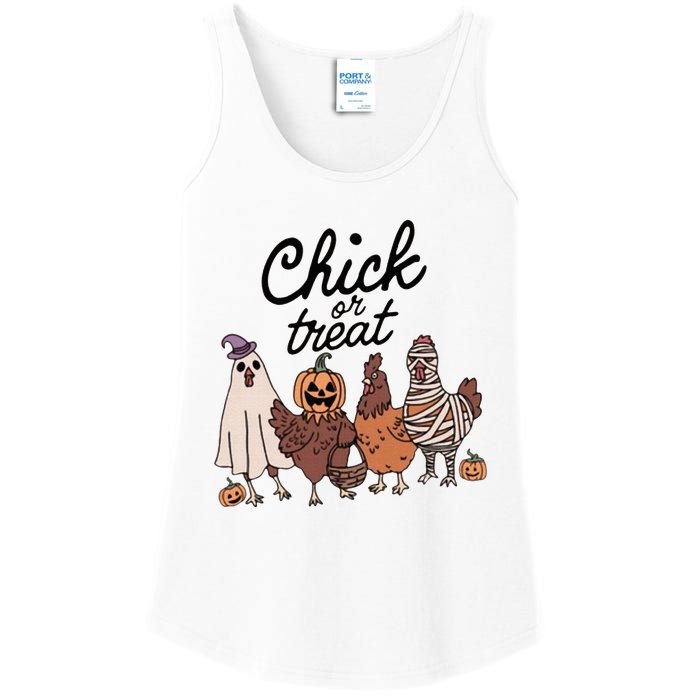 Chick Or Treat Ladies Essential Tank