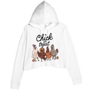 Chick Or Treat Crop Fleece Hoodie