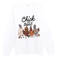 Chick Or Treat Premium Crewneck Sweatshirt