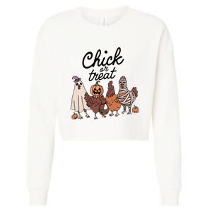 Chick Or Treat Cropped Pullover Crew