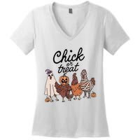 Chick Or Treat Women's V-Neck T-Shirt