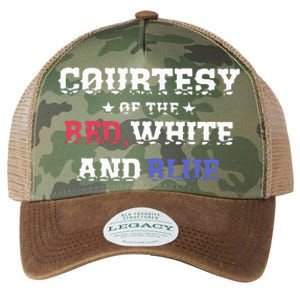 Courtesy Of The Red White And Blue Patriotic Legacy Tie Dye Trucker Hat