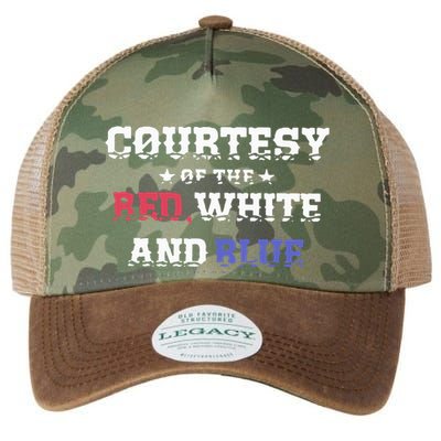 Courtesy Of The Red White And Blue Patriotic Legacy Tie Dye Trucker Hat