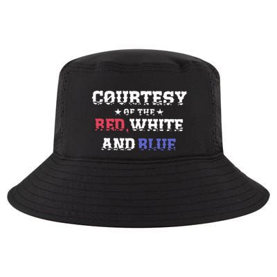 Courtesy Of The Red White And Blue Patriotic Cool Comfort Performance Bucket Hat